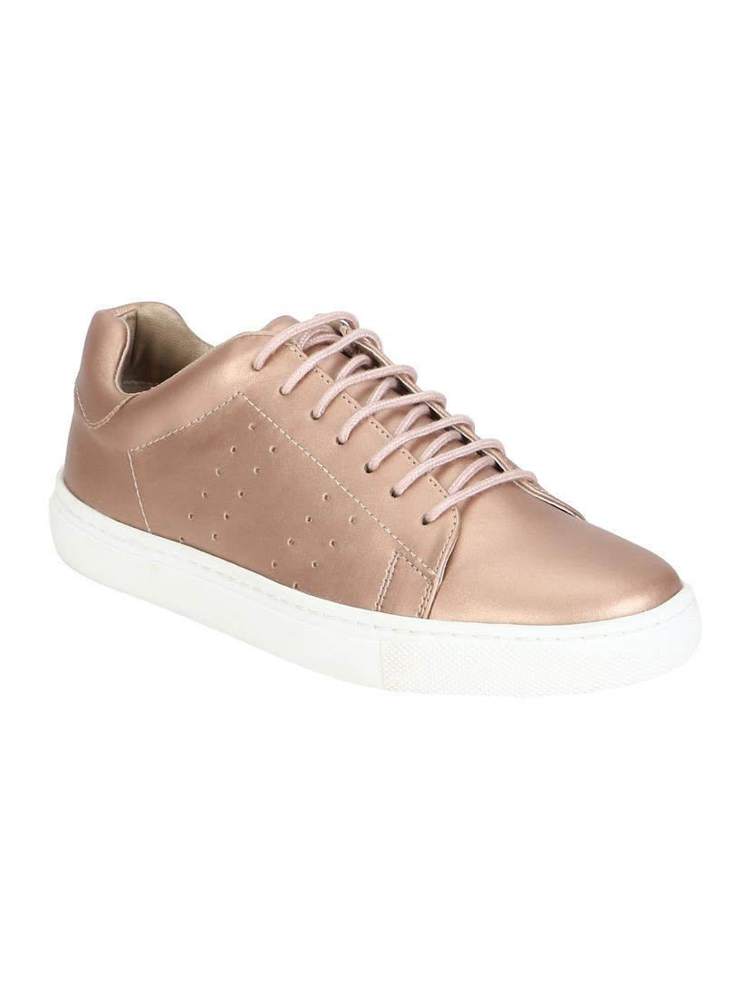 gold lace-up sneakers - 15770079 - Zoom Image - 1