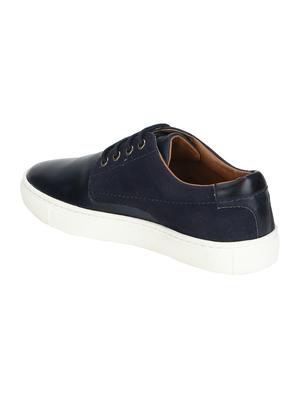 navy lace-up sneakers - 15770091 - Standard Image - 3