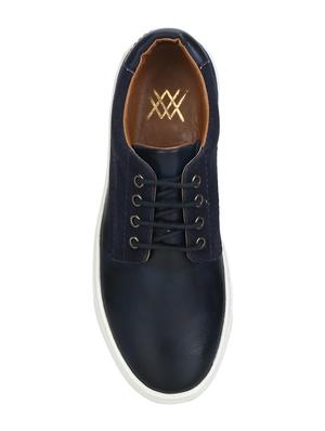 navy lace-up sneakers - 15770091 - Standard Image - 4