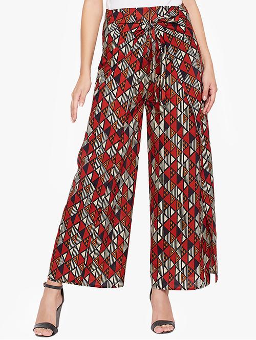 tie-knot geometric layered palazzo - 15770160 - Standard Image - 1