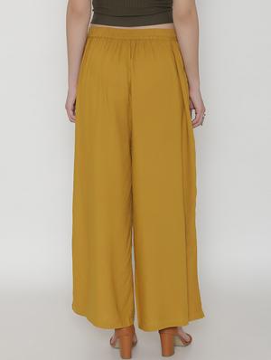 drawstring waist flared palazzo - 15772171 - Standard Image - 2