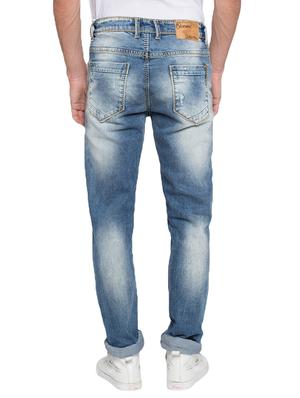 blue heavy washed ripped denim jeans - 15772382 - Standard Image - 3