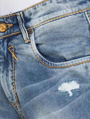 blue heavy washed ripped denim jeans - 15772382 - Standard Image - 5