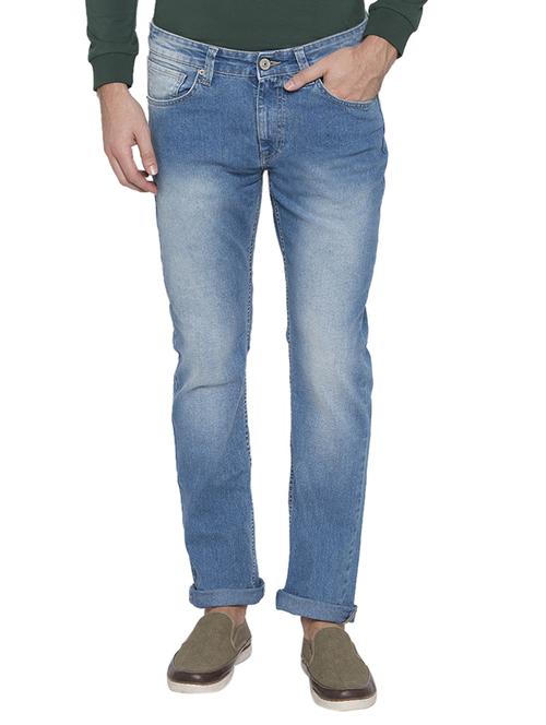 blue light washed jeans - 15772421 - Standard Image - 1