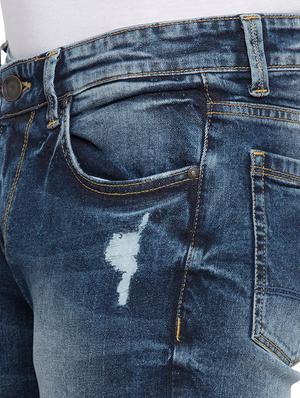 blue cotton ripped jeans - 15772426 - Standard Image - 5