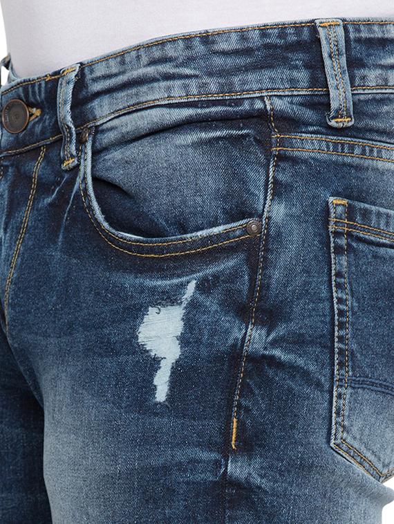 blue cotton ripped jeans - 15772426 - Zoom Image - 5
