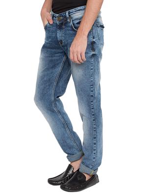 blue heavy washed denim jeans - 15772436 - Standard Image - 2