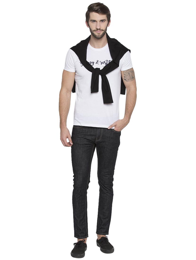 black plain denim jeans - 15772451 - Zoom Image - 4