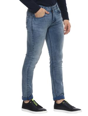 blue cotton washed jeans - 15772494 - Standard Image - 2