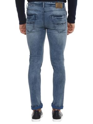 blue cotton washed jeans - 15772494 - Standard Image - 3