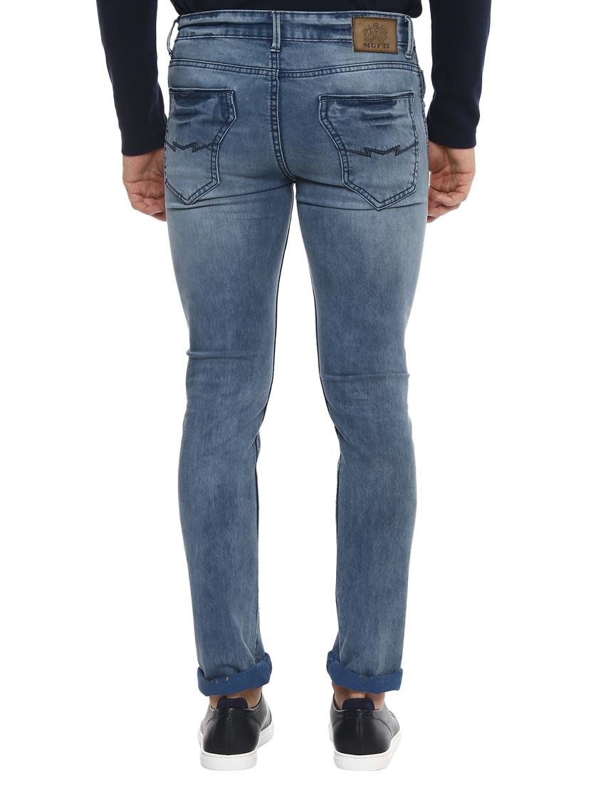 blue cotton washed jeans - 15772494 - Zoom Image - 3