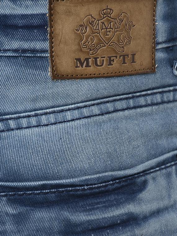 blue cotton washed jeans - 15772494 - Zoom Image - 5