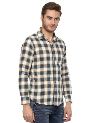 blue checkered casual shirt - 15772556 - Standard Image - 2