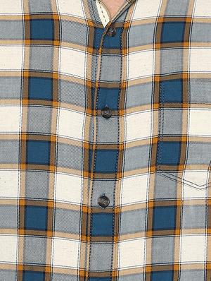 blue checkered casual shirt - 15772556 - Standard Image - 4