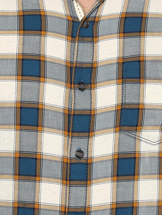 blue checkered casual shirt - 15772556 - Zoom Image - 4