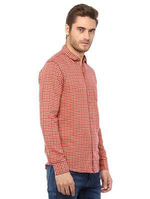 red checkered casual shirt - 15772587 - Standard Image - 2