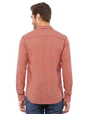 red checkered casual shirt - 15772587 - Standard Image - 3