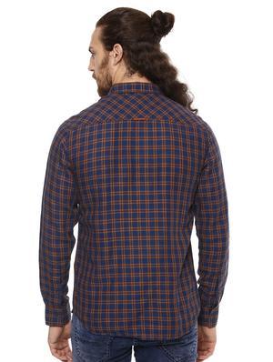 blue checkered casual shirt - 15772604 - Standard Image - 3