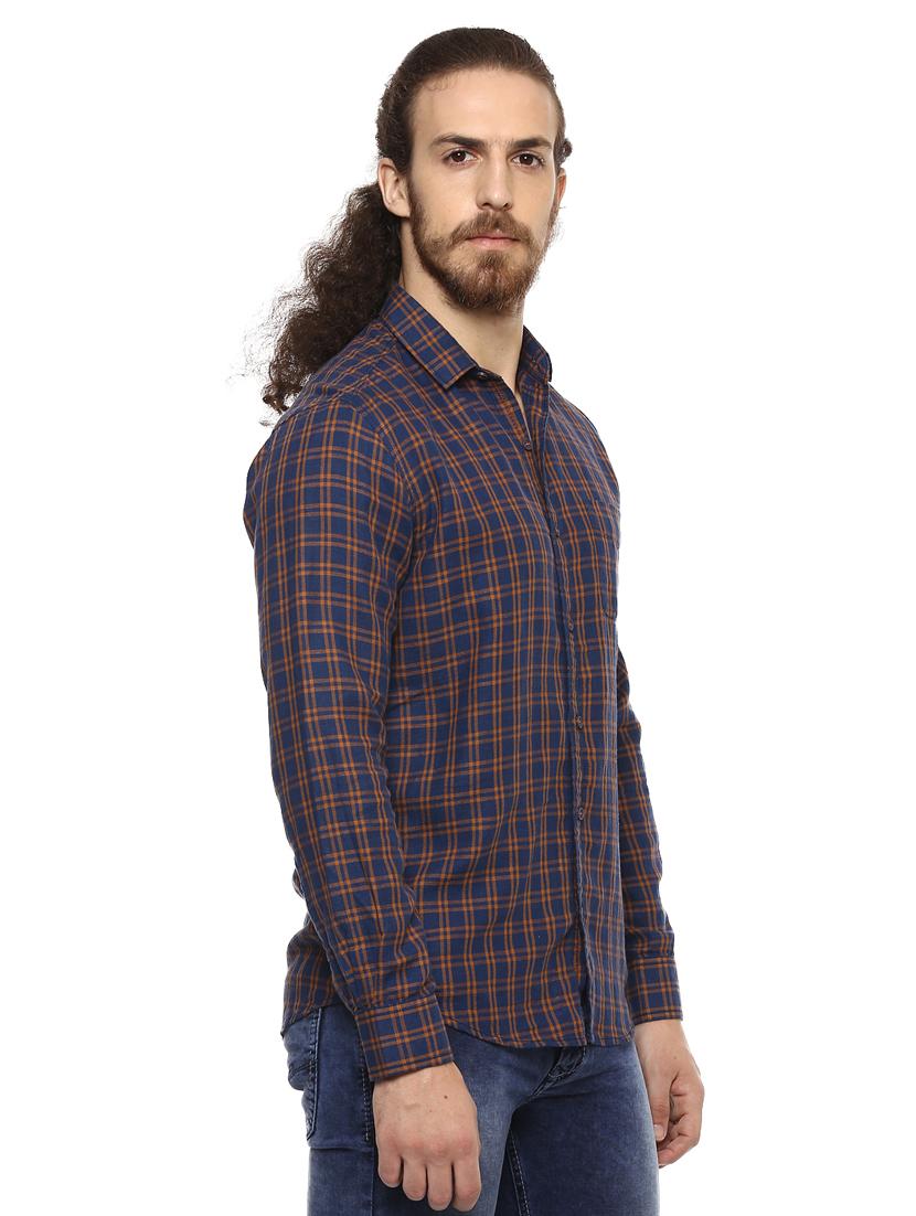 blue checkered casual shirt - 15772604 - Zoom Image - 2