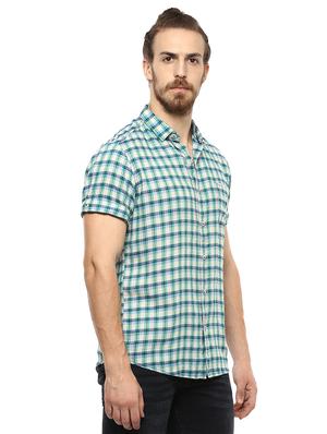 green checkered casual shirt - 15772628 - Standard Image - 2