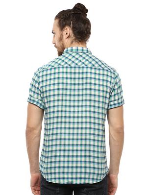 green checkered casual shirt - 15772628 - Standard Image - 3