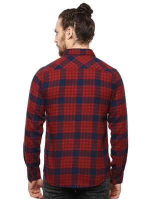 red checkered casual shirt - 15772661 - Standard Image - 3