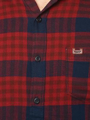 red checkered casual shirt - 15772661 - Standard Image - 4