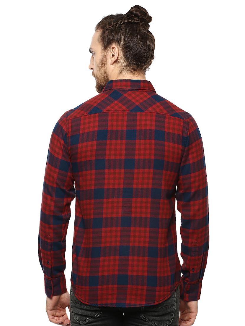 red checkered casual shirt - 15772661 - Zoom Image - 3