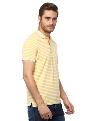 yellow striped polo t-shirt - 15772665 - Standard Image - 2