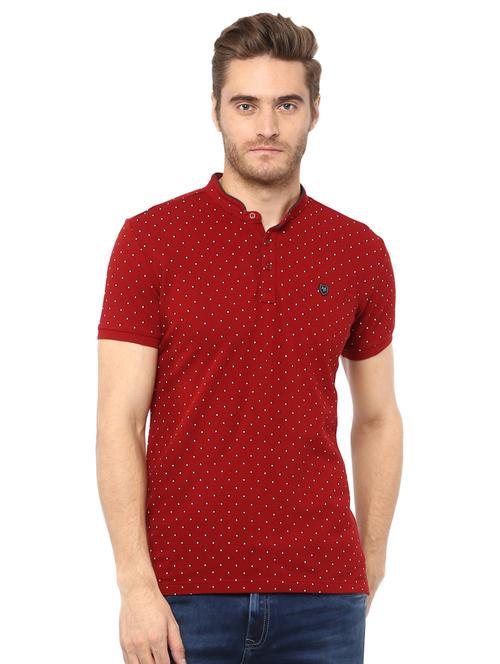 red all over print t-shirt - 15772700 - Standard Image - 1