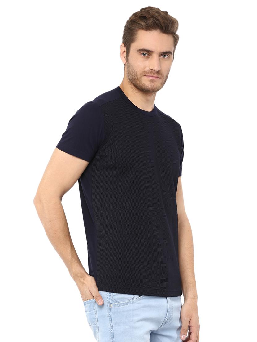 solid blue crew neck t-shirt - 15772730 - Zoom Image - 2
