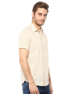 beige printed casual shirt - 15772734 - Standard Image - 2