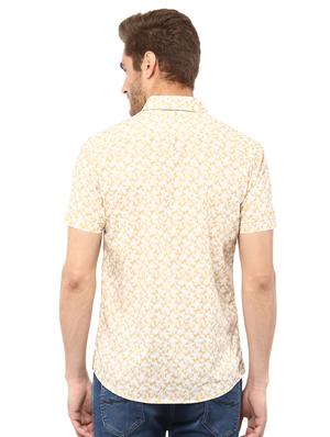 beige printed casual shirt - 15772734 - Standard Image - 3
