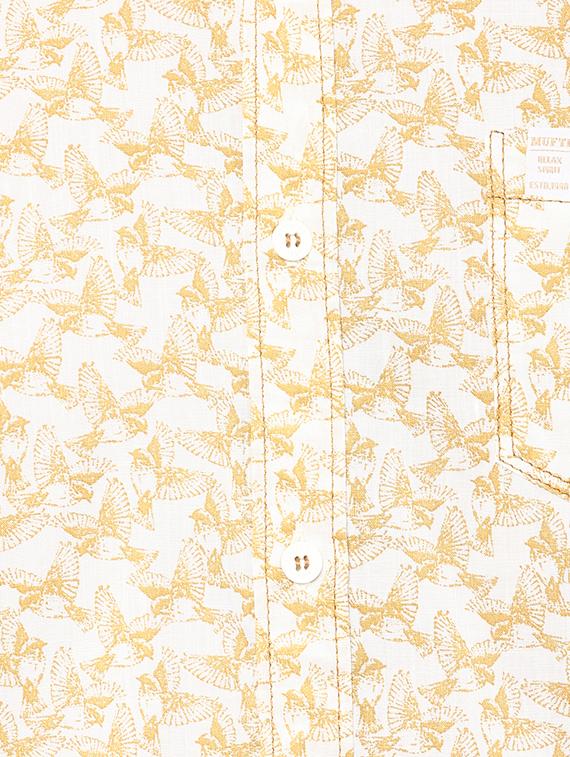 beige printed casual shirt - 15772734 - Zoom Image - 4