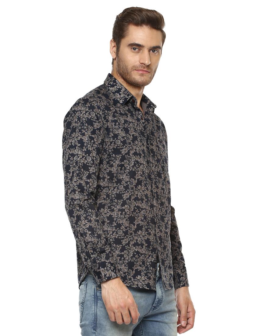 blue floral printed casual shirt - 15772748 - Zoom Image - 2