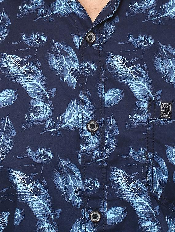 blue printed casual shirt - 15772764 - Zoom Image - 4