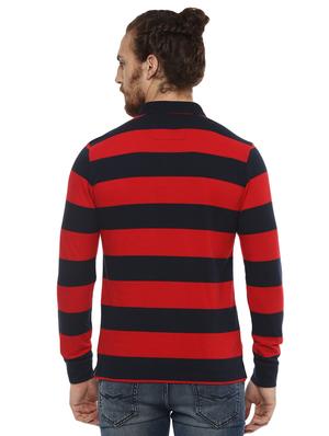 red striped polo t-shirt - 15772777 - Standard Image - 3