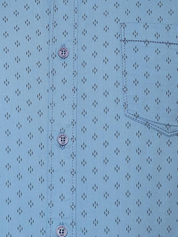 blue printed casual shirt - 15772787 - Zoom Image - 4