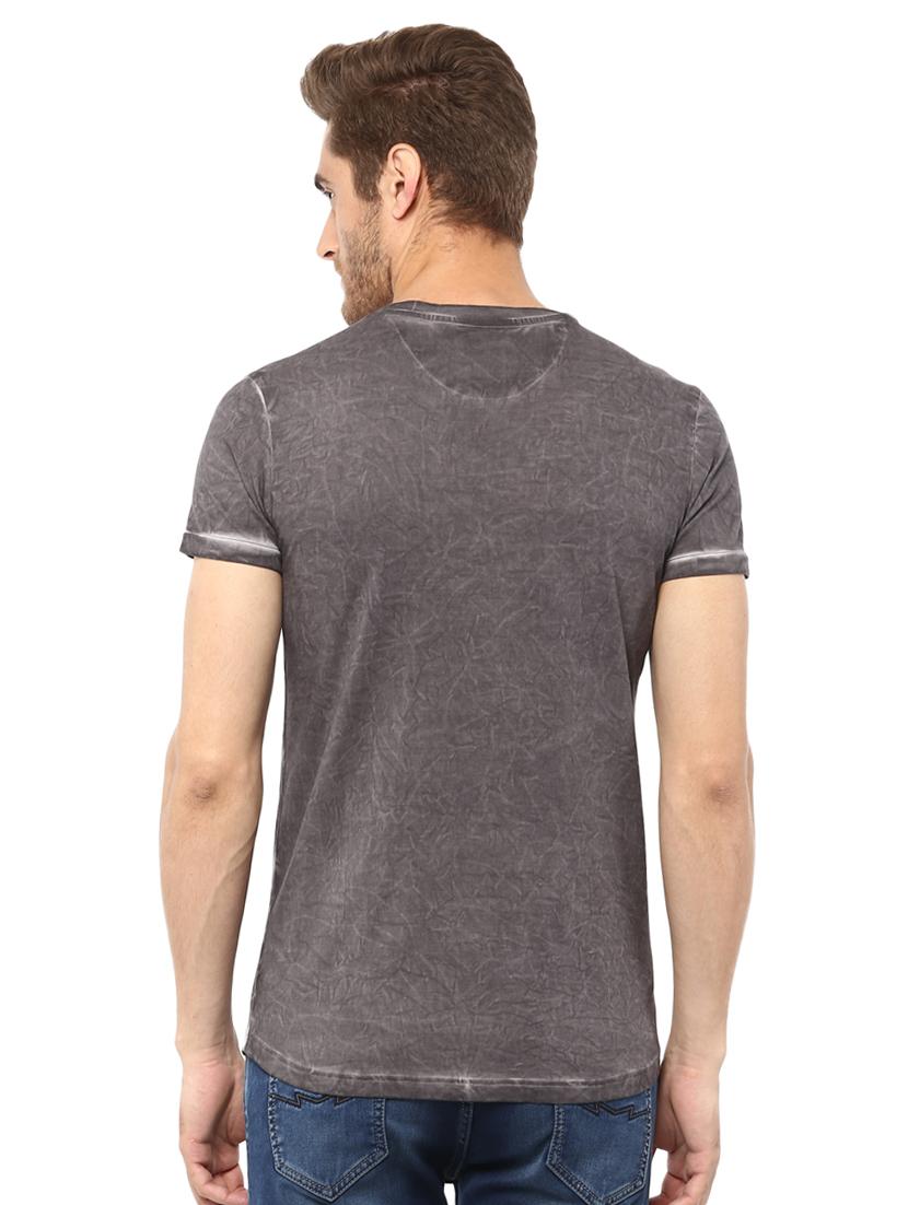 grey chest print t-shirt - 15772795 - Zoom Image - 3