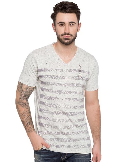 grey front print t-shirt - 15772859 - Standard Image - 1