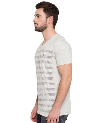grey front print t-shirt - 15772859 - Standard Image - 2