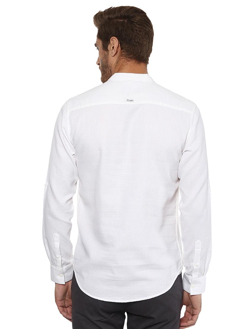 white cotton short kurta - 15772862 - Zoom Image - 3