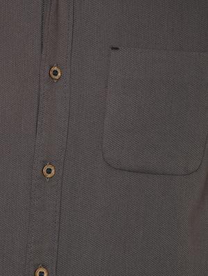 grey solid casual shirt - 15772902 - Standard Image - 4