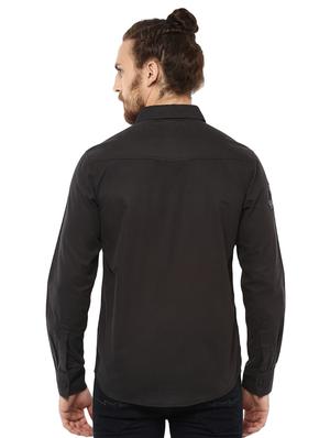 grey solid casual shirt - 15772914 - Standard Image - 3