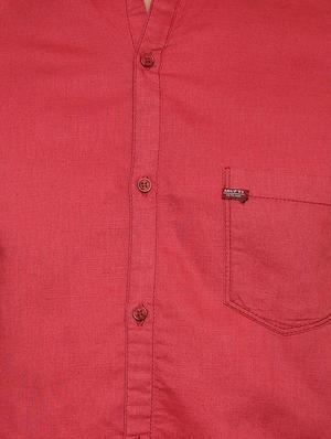 pink solid casual shirt - 15772921 - Standard Image - 4