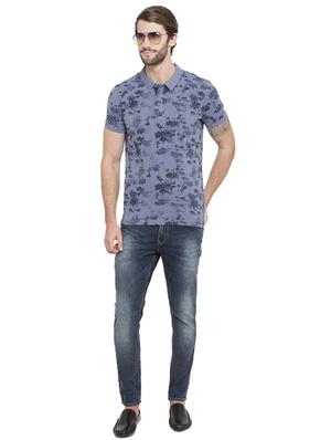 blue all over print t-shirt - 15772944 - Standard Image - 4