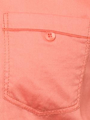 peach solid casual shirt - 15772945 - Standard Image - 4