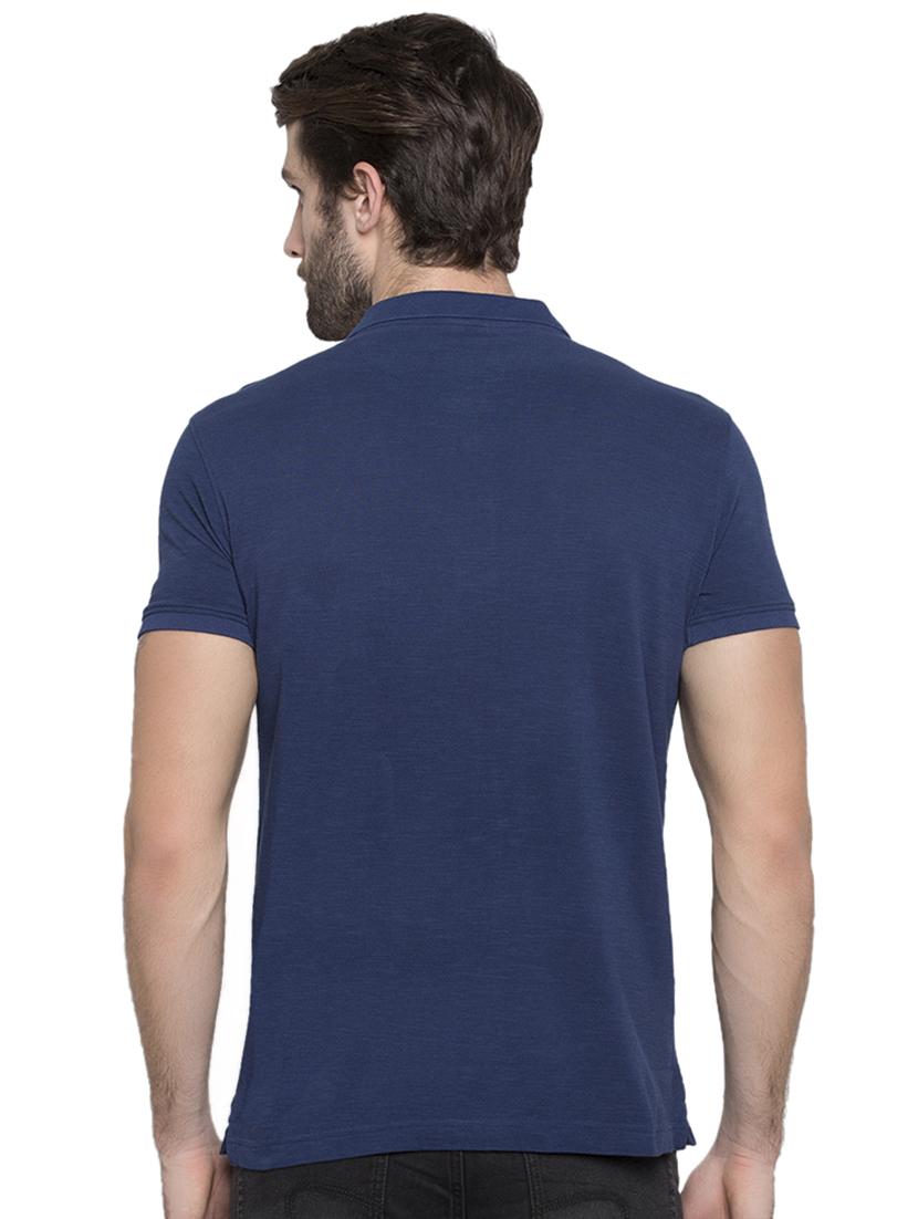 blue front print t-shirt - 15772948 - Zoom Image - 3