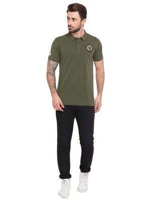 solid green polo t-shirt - 15772970 - Standard Image - 4