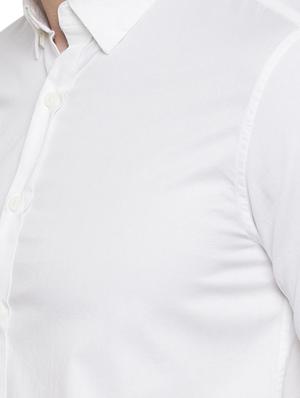 white solid casual shirt - 15773033 - Standard Image - 5